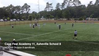 Highlights from Tuesday's NCISAA Division II boys lacrosse semifinal game between CFA and Asheville