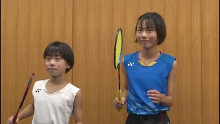 夢は五輪　“小4・小6姉妹”バドミントン全国大会出場　「応援に応えたい」「全国ベスト8になりたい」