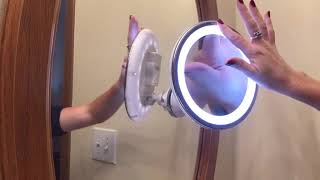 My Flexible Illuminated Mirror, 10x Mag Flexi with Bendable Neck