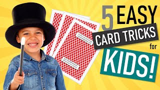 KID CARD TRICKS - 5 Easy Magic Card Tricks for Kids and Beginners #easymagictricks #kidmagictricks