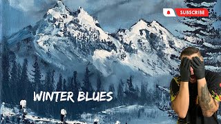 'Winter Blues' Oil Painting Tutorial for beginners - Paint With Josh Artist Josh Kirkham