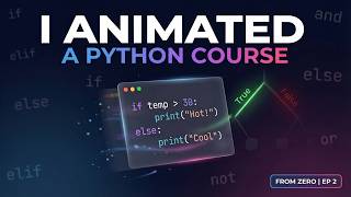 I Animated an Entire Python Course from Zero | Ep 2: If, Else & Decisions