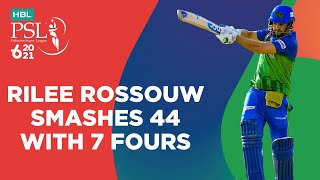 Rilee Rossouw Smashes 44 With 7 Fours | Multan Sultans vs Karachi Kings | Match 16 | HBL PSL 6 |MG2T