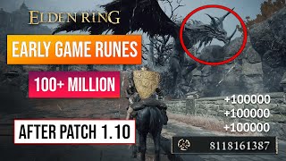 Elden Ring Rune Farm | Super Early Game Rune Glitch After Patch 1.10! 100,000,000 Runes!