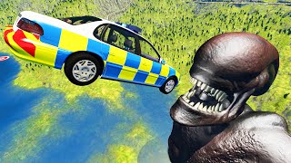 Jumping In Mouth Xenomorph - Beamng Drive TrainWorld