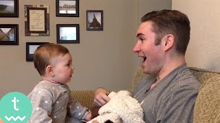 BABY DOESN'T RECOGNISE DAD WITHOUT BEARD