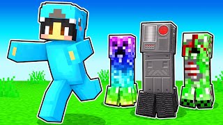 Minecraft MORE CREEPERS (ICE, FIRE, & MORE) - Mod Showcase