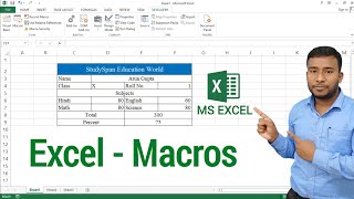 MS Excel - Macro | How to use Macros in Microsoft Excel | Macros in MS Excel
