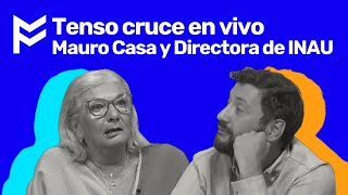 Tenso cruce en vivo Mauro Casa y Directora de INAU