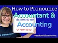 How to Pronounce Accountant and Accounting (Words with NT,  Stopped T)