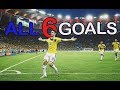 JAMES RODRIGUEZ the 6 goals in the world cup Brazil 2014