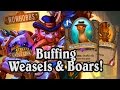 Weasel Tunneler & Stonetusk Boar  ~ Mean Streets of Gadgetzan ~ Hearthstone