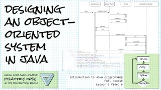 Designing an object-oriented system in Java; Intro Java course Lesson 6 Video 6