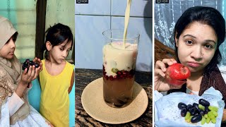 fruit milkshake।। আমার আদিগীলা মাইয়ার জন্য বানাইলাম ।।খুব অল্প ￼ উপকরণ দিয়ে।। দারুণ মজার মিল্কসেক🥤।