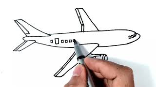 How To Draw a Boeing 737-900 United Plane