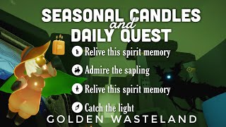 Seasonal Candles + Daily Quest in Golden Wasteland | sky children of the light | Noob Mode