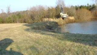 Pond dam Clearing