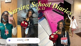 LAST NURSING SCHOOL VLOG | photoshoot, last clinical EVER, studying, Thanksgiving + GRADUATION