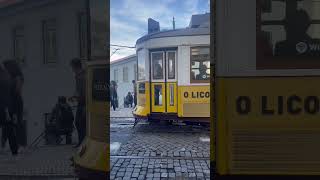 Old tram 🚋 in lisbon #shorts