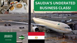 FLIGHT REPORT | STUNNING BUSINESS CLASS ON SAUDIA'S AIRBUS A330-300 | JEDDAH TO CAIRO.