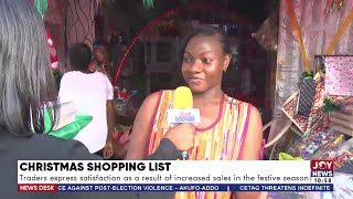 Christmas Shopping: Traders express satisfaction as a result of increased sales in festive season