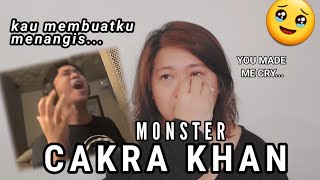 CAKRA KHAN - MONSTER COVER ( OG JAMES BLUNT ) - REACTION VIDEO