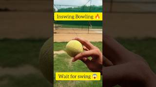 Inswing bowling tips tennis ball🏏#viral shorts#cricket#ball