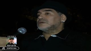 Maradona se siente cubano al llegar a Cuba para funeral de Fidel