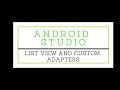 Simplest Way to Implement Custom Adaptor with List View|Android Studio