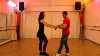 Zouk dance lessons. Beginners 1. 04.03.15. Wave from lateral step.