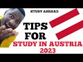 STUDY IN AUSTRIA IN 2023|WATCH THIS BEFORE YOU APPLY.