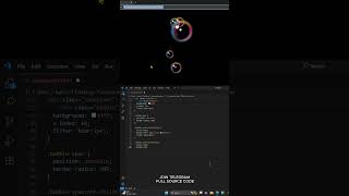 Bubble Animation in HTML CSS JavaScript | Cool Background Animation Effect Tutorial #coding #html