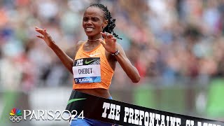 Kenya's Beatrice Chebet breaks WORLD RECORD in women's 10,000m at Prefontaine Classic | NBC Sports