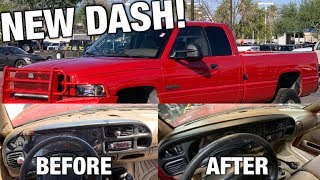 FIXING UP THE $2800 CUMMINS! Making The Dash Look BRAND NEW For UNDER $200 on My 2nd gen Dodge Ram