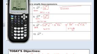 Topic 192 Simplifying Radical Expressions