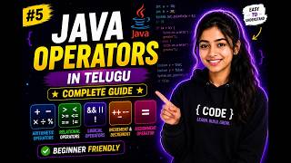 Java Operators in Telugu | Arithmetic, Relational & Logical Operators | Java Tutorial #5 🚀
