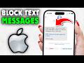 How to Block Text Messages on iPhone (2026)