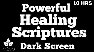 Meditate on God's Word - Dark Screen Healing Scriptures- Bible Verses For Sleep - Female Voice