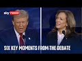 Trump v Harris: US debate in three minutes