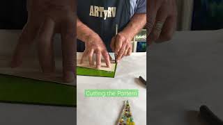 Cutting Stained Glass Christmas Trees