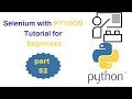 052 How to handle frames in selenium Python | Web Automation Selenium Python