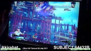 Akirahat [Sagat] vs SUBJECT 64432B [Dictator] SSF4AE Box Hill Timeout 28 July 2011 Part 2/2