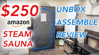 SereneLife Portable Steam Sauna Room Unboxing, Assembly, Review (DIY Amazon DIY
