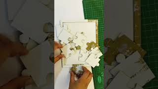 DIY Jigsaw Puzzle#puzzle#cardboardart#customisepuzzle