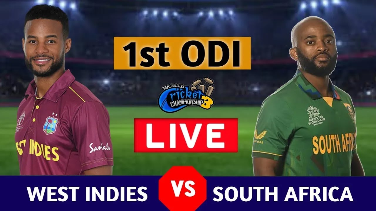 Live: South Africa Vs West Indies 1st ODI - Live | WI VS RSA Live Match ...