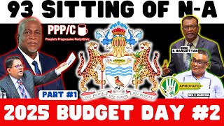 LIVE FROM 🇬🇾| Guyana's 2025 Budget Debate Heats Up! Will It Pass? Day 2 Drama Unfolds! | Part 1