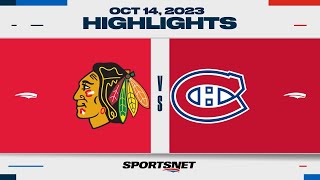 NHL Highlights | Blackhawks vs. Canadiens - October 14, 2023
