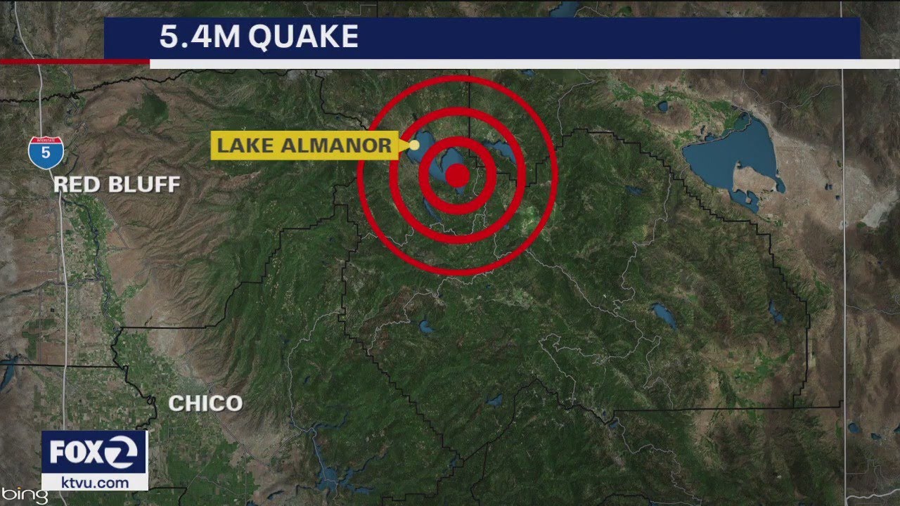 Magnitude 5.5 Earthquake Strikes Northern California - YouTube