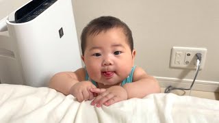 【何見てるんだよ～🥺観察したら面白かった！】3歳＆0歳9ヶ月 Japanese baby