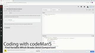 Codewars 8 kyu Find Variable Which Breaks Strict Comparison! Javascript